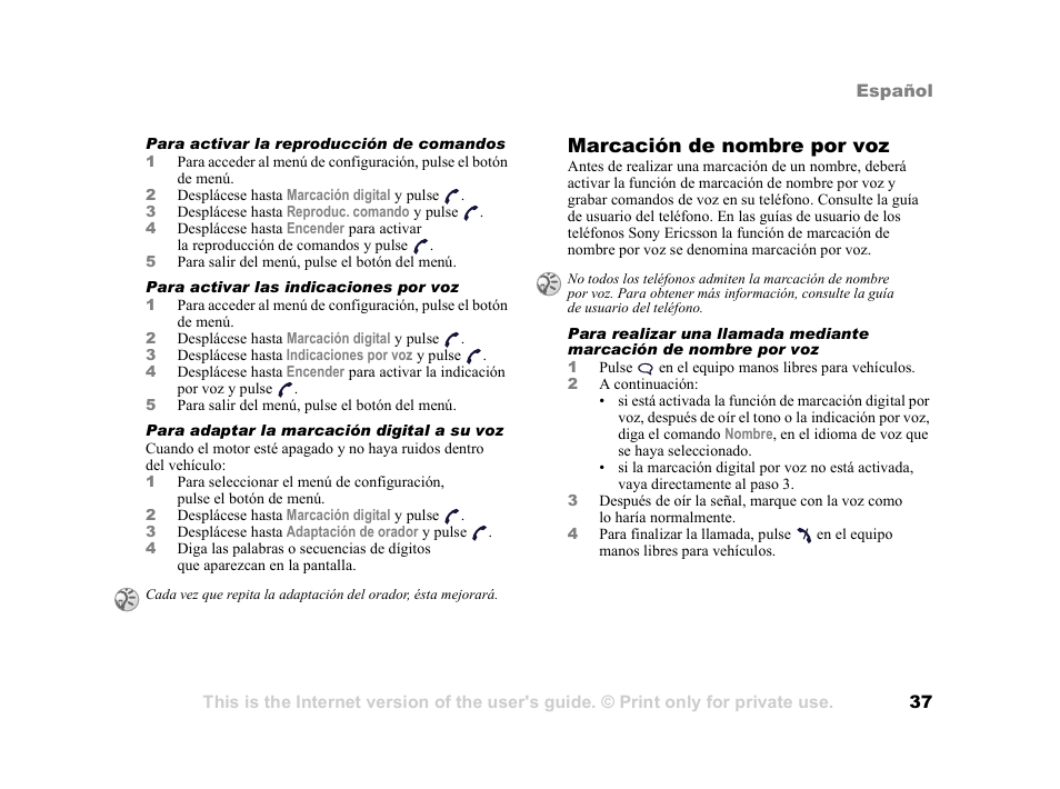 Marcación de nombre por voz | Tannoy HCB-700 User Manual | Page 37 / 111