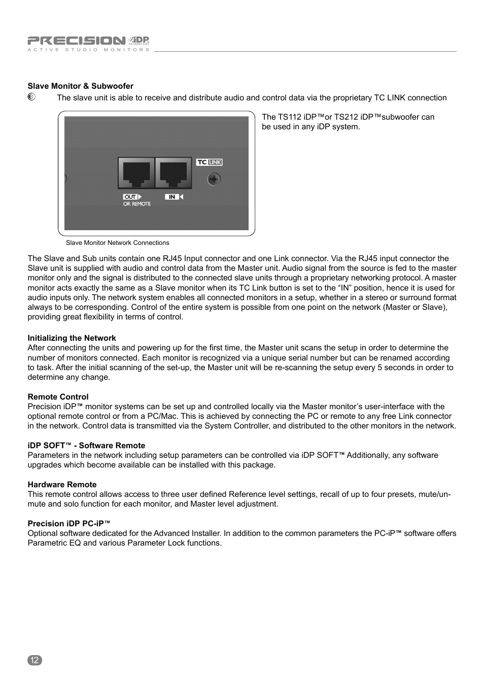 Tannoy ACTIVE STUDIO MONITORS User Manual | Page 12 / 56