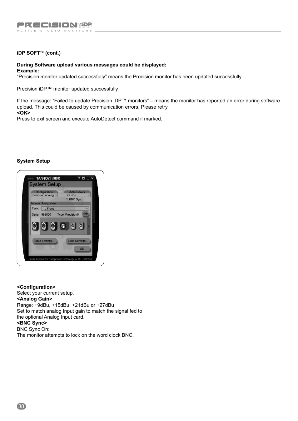 Tannoy ACTIVE STUDIO MONITORS User Manual | Page 38 / 56