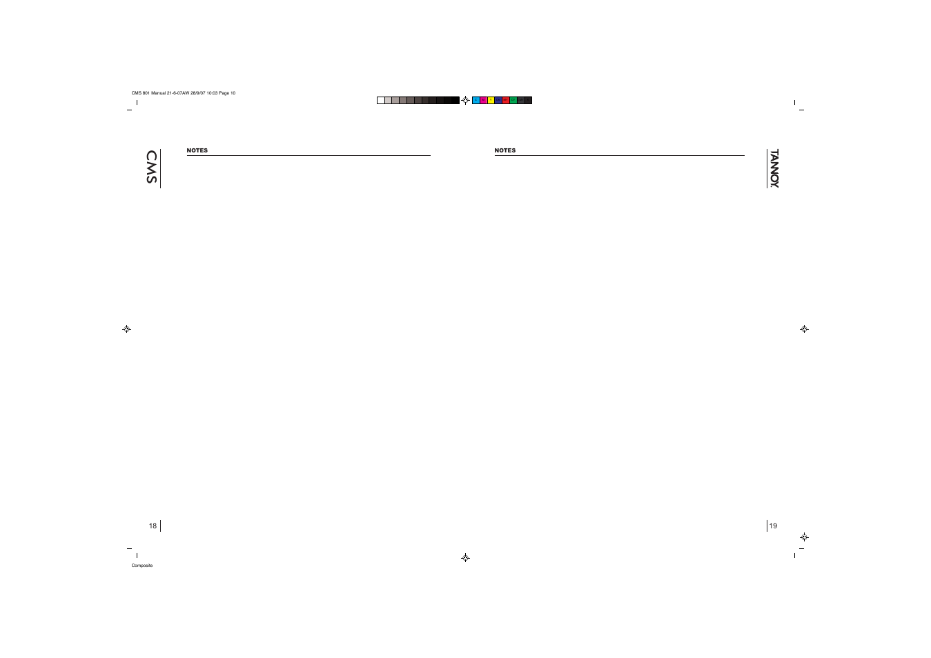 Tannoy CMS801 PI User Manual | Page 10 / 10