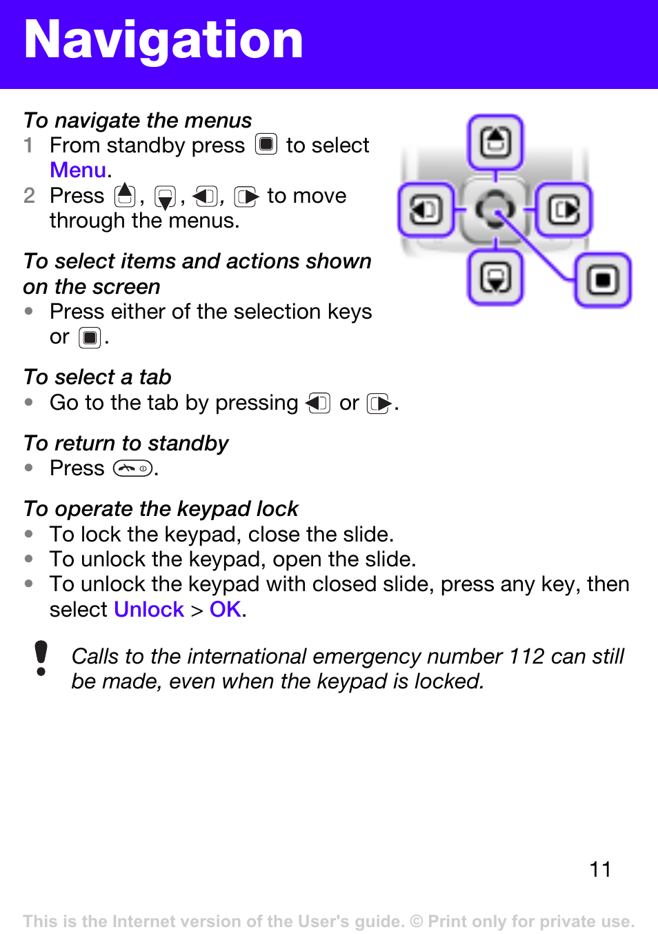 Navigation | Tannoy T303 User Manual | Page 11 / 42