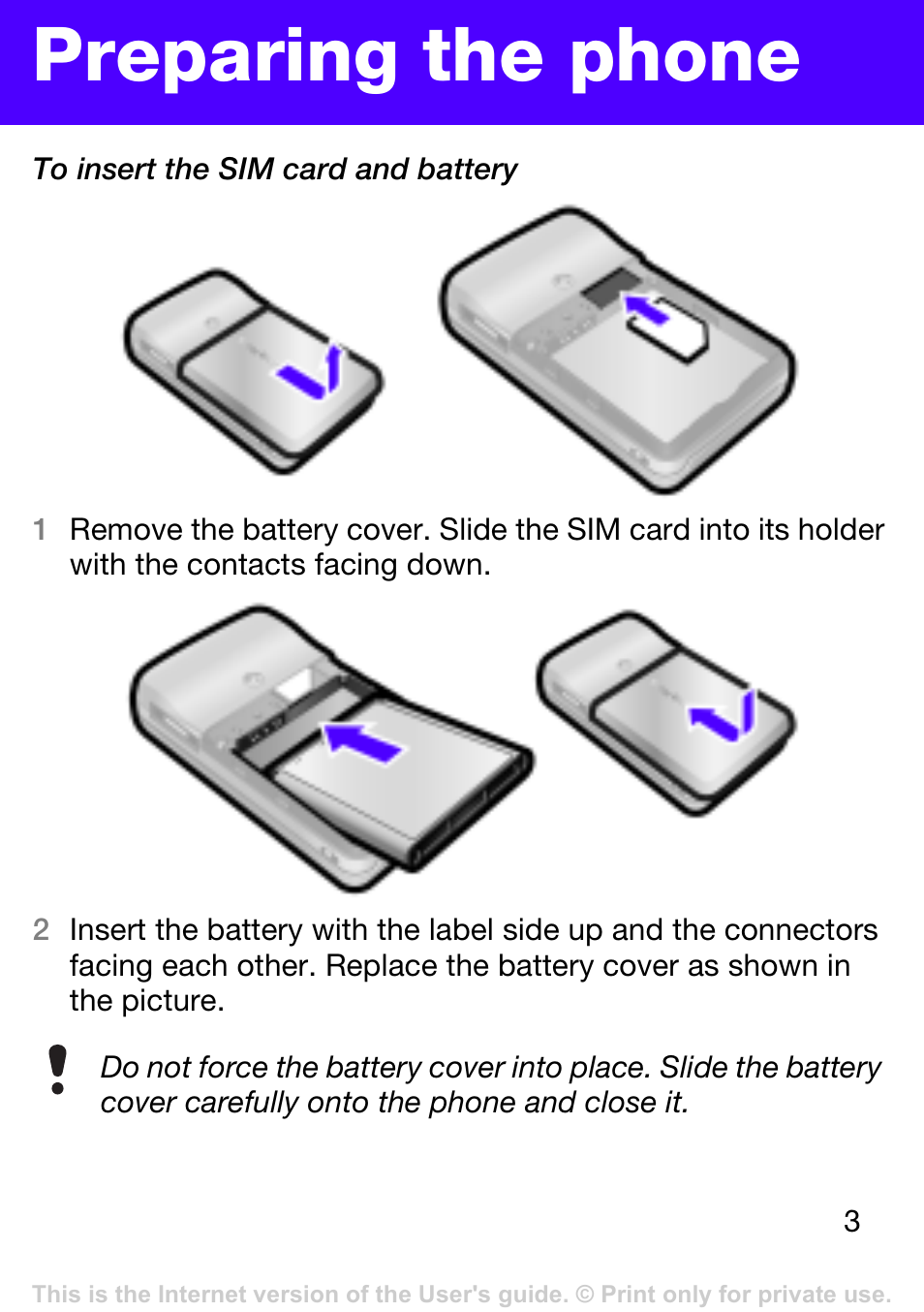 Preparing the phone | Tannoy T303 User Manual | Page 3 / 42