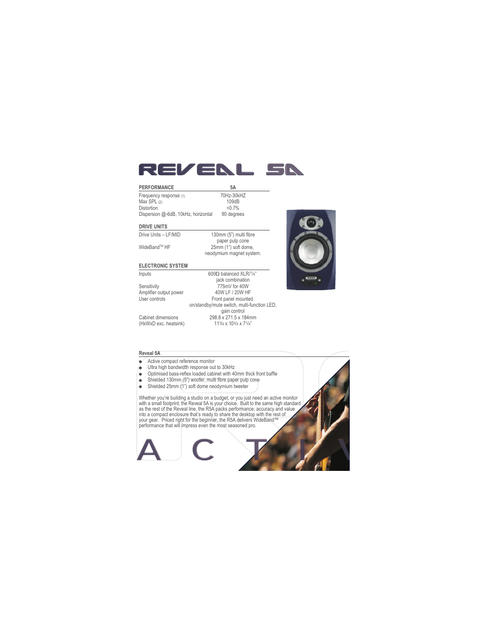 Tannoy REVEAL TS12 User Manual | Page 11 / 12