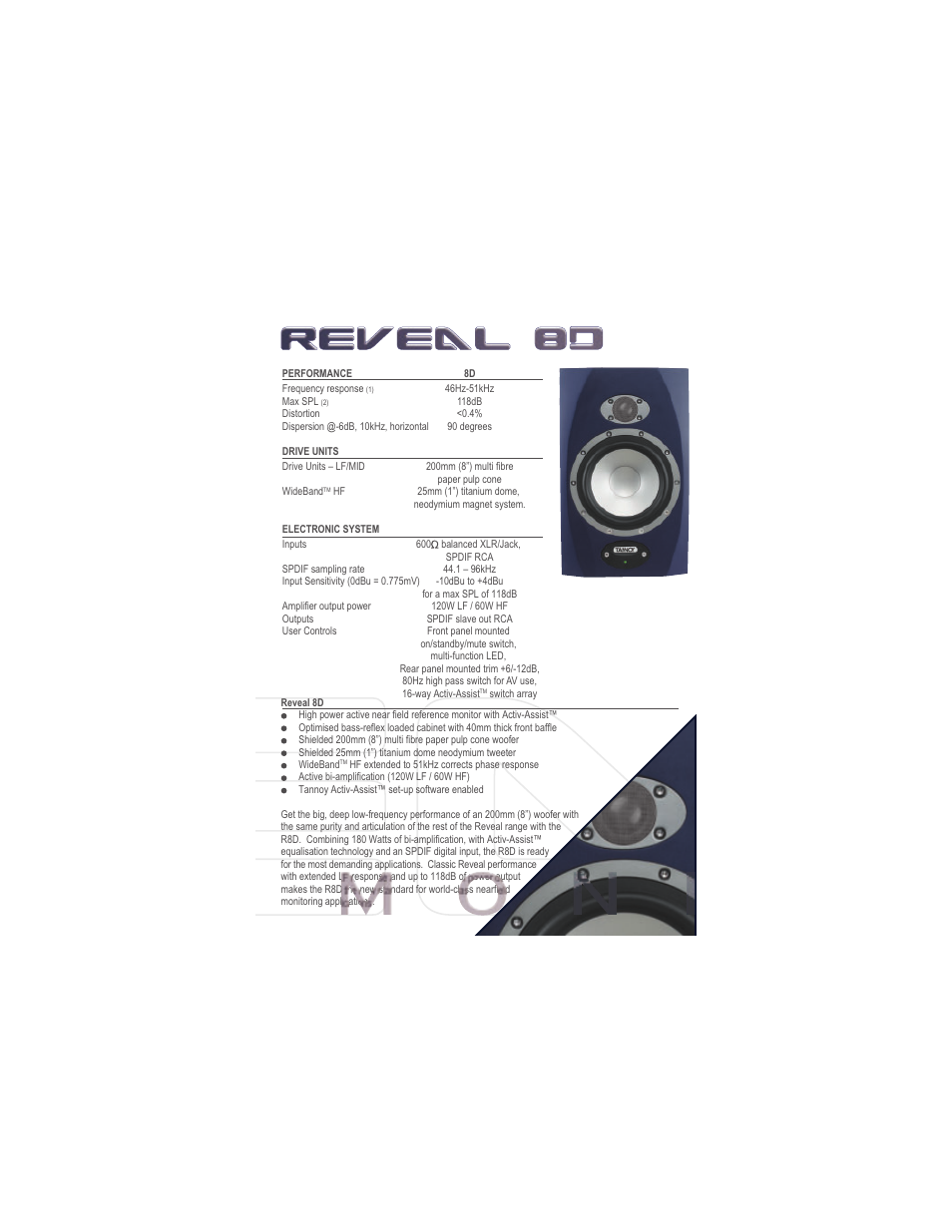 Tannoy REVEAL TS12 User Manual | Page 9 / 12