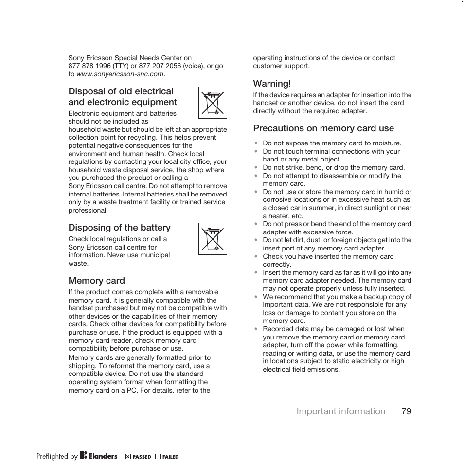 Tannoy WALKMAN W715 User Manual | Page 79 / 88