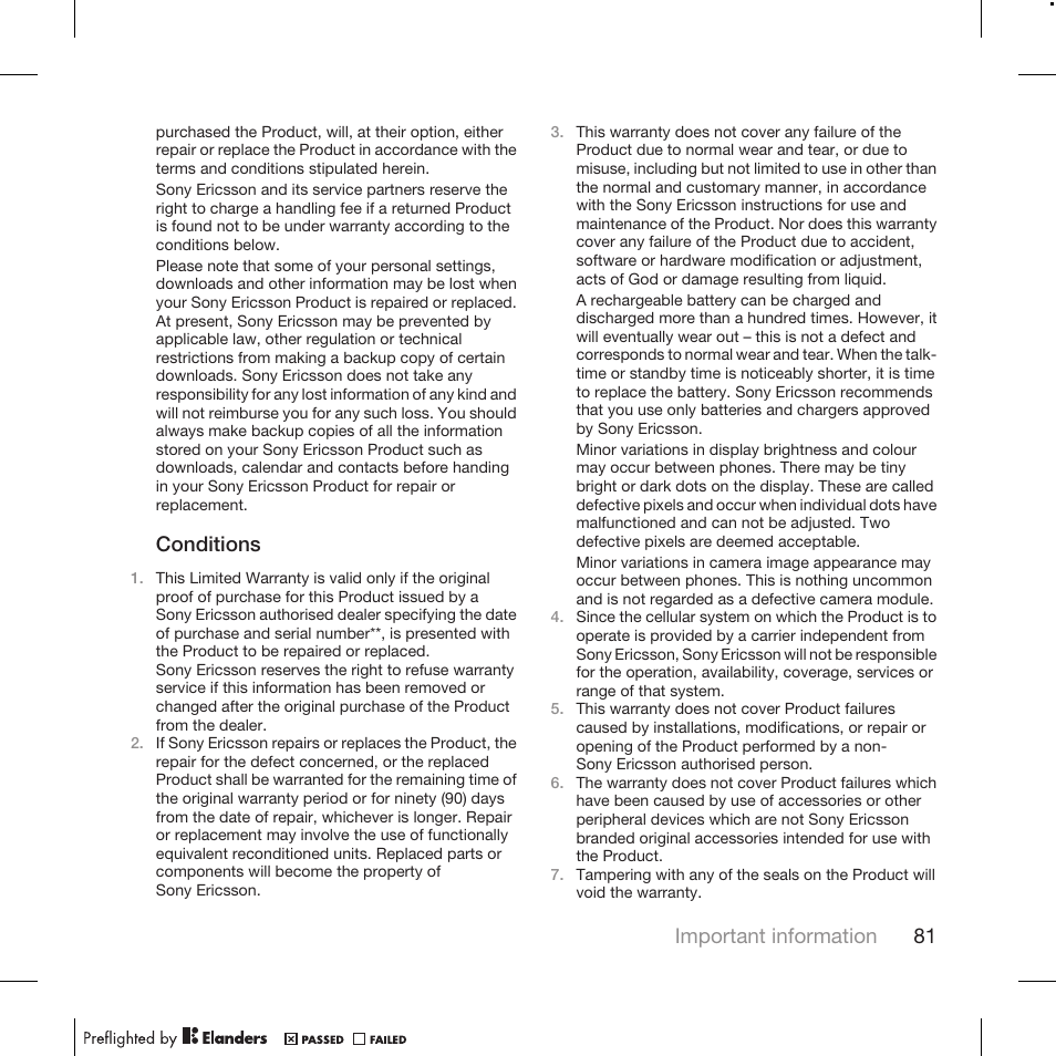 Tannoy WALKMAN W715 User Manual | Page 81 / 88
