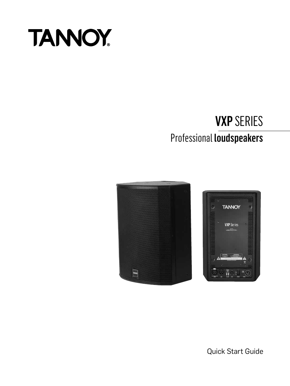 Tannoy Professional Loudspeakers VXPSERIES User Manual | 4 pages