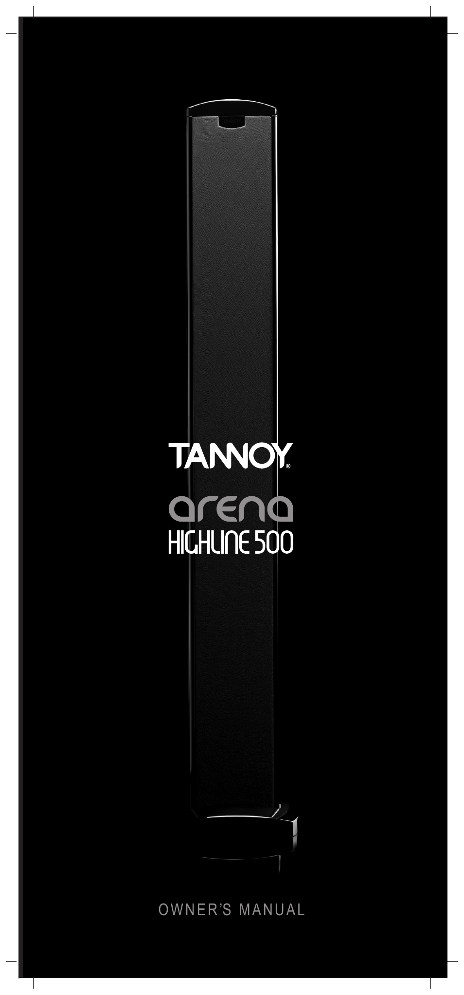 Tannoy Arena Highline 500 User Manual | 20 pages