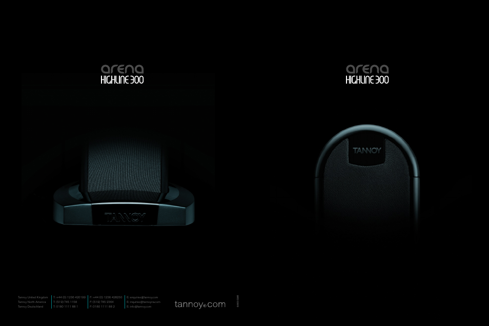 Tannoy Arena HighLine 300 User Manual | 8 pages