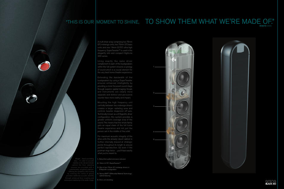 This is our moment to shine | Tannoy Arena HighLine 300 User Manual | Page 3 / 8