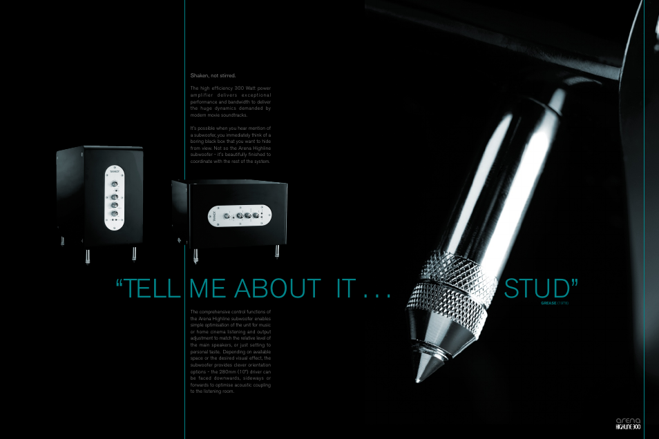 Tell me about it, Stud | Tannoy Arena HighLine 300 User Manual | Page 7 / 8