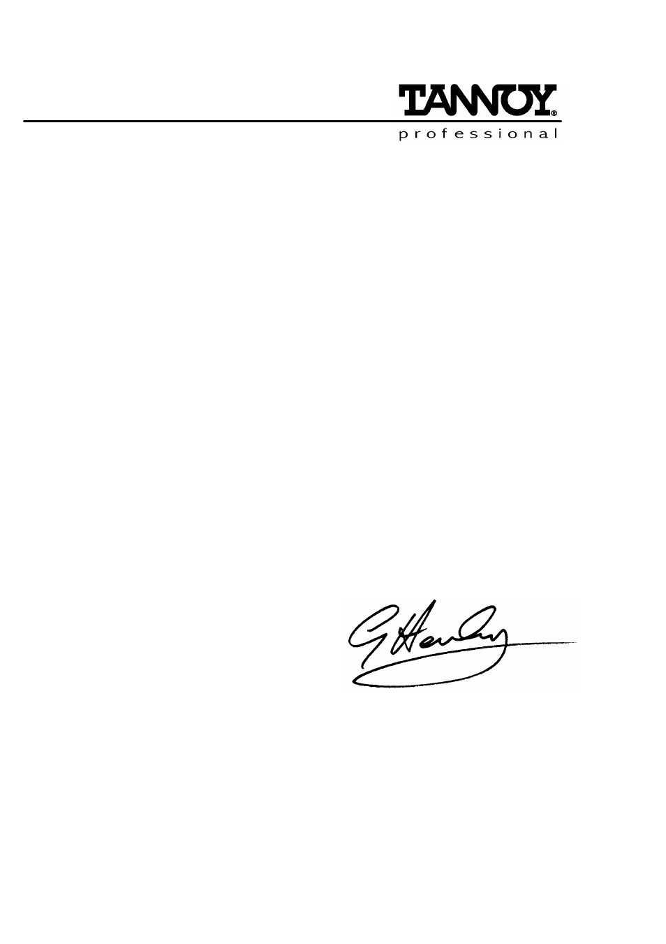 Declaration of conformity | Tannoy 600 User Manual | Page 10 / 12