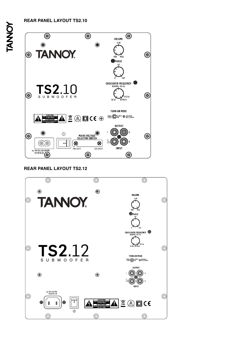 Tannoy TS2 User Manual | Page 6 / 8