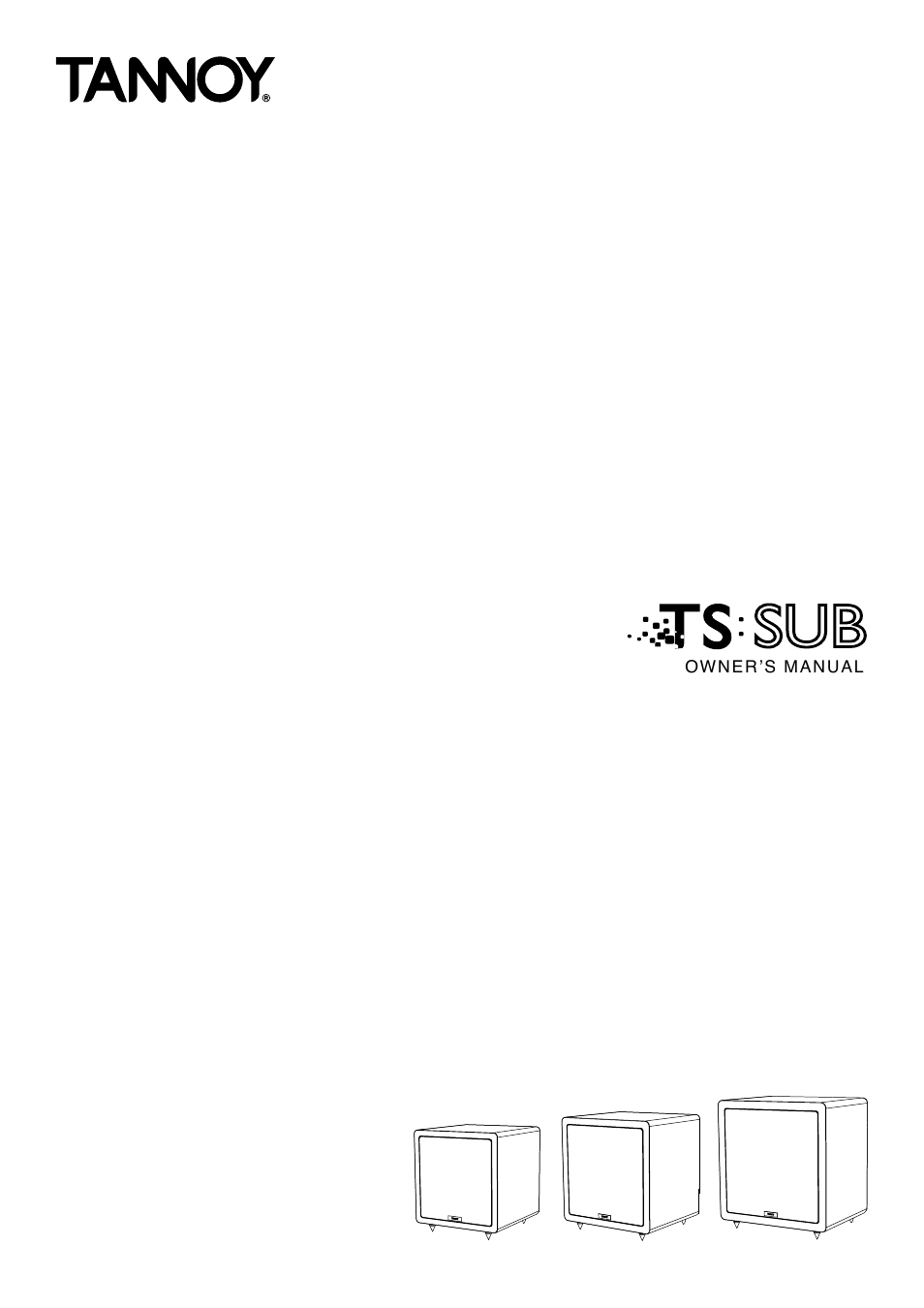 Tannoy Tanoy TS Sub User Manual | 12 pages