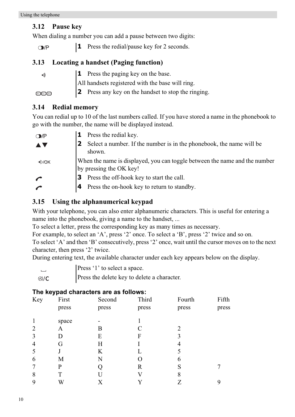 Topcom BUTLER E450 User Manual | Page 10 / 104