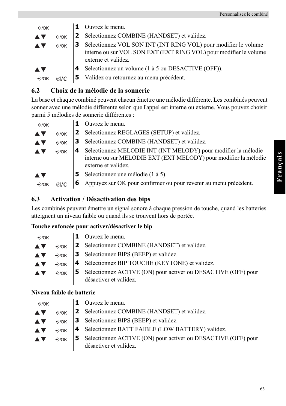Topcom BUTLER E450 User Manual | Page 63 / 104