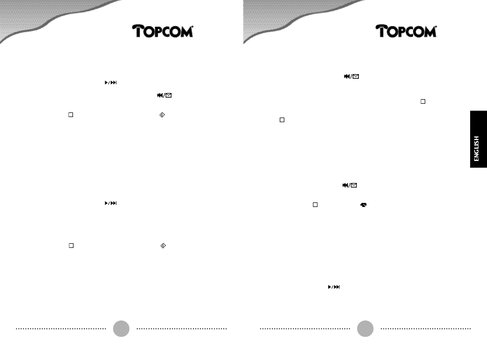 Mira 200, Recording a telephone conversation, Playback of the recorded messages | Speech quality | Topcom MIRA 200 User Manual | Page 13 / 19