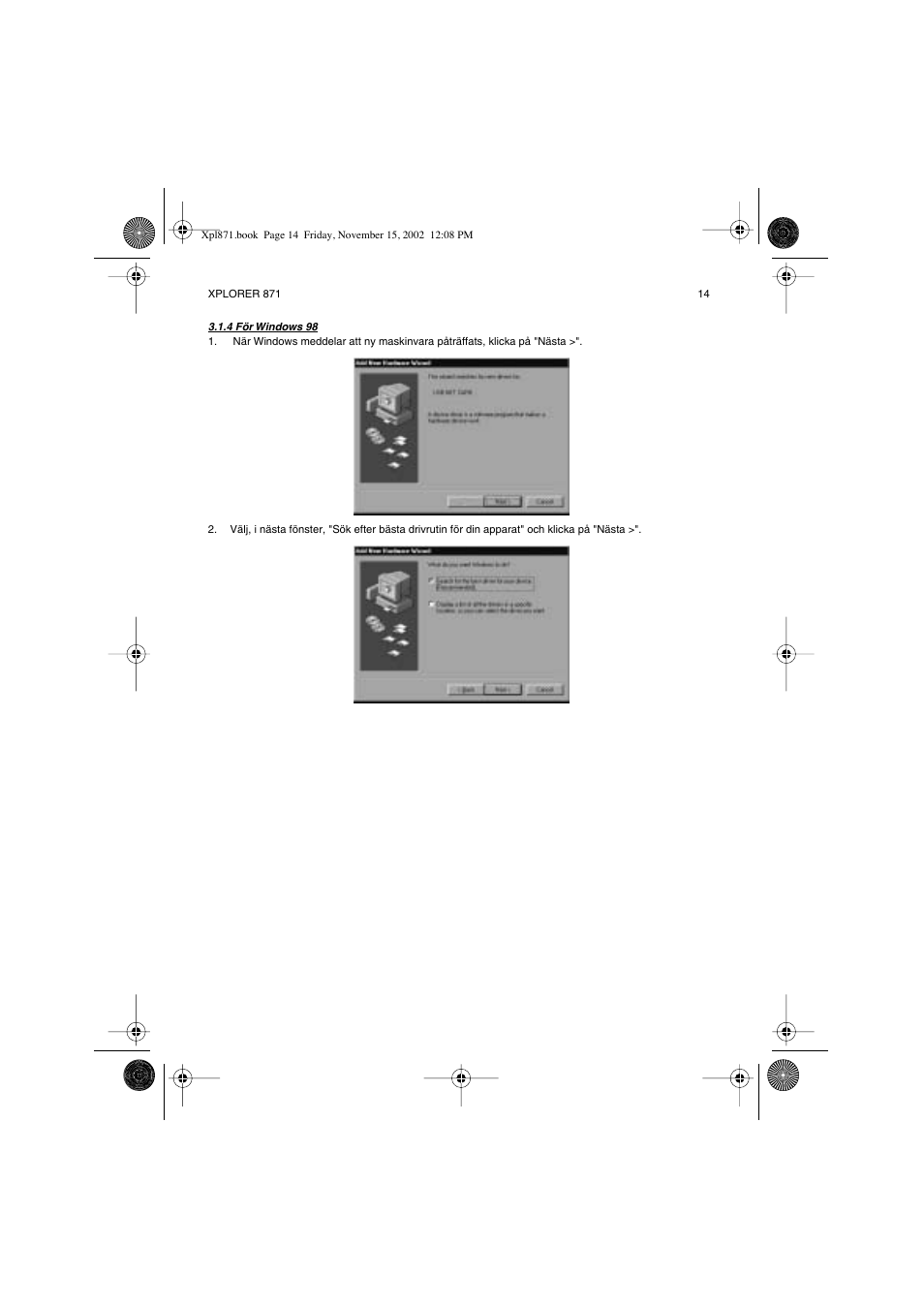 Topcom Xplorer 871 User Manual | Page 14 / 43