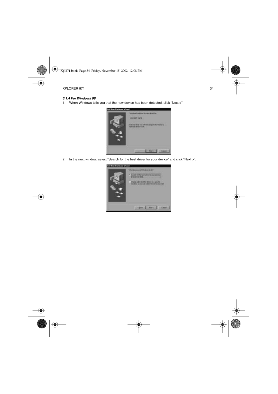 Topcom Xplorer 871 User Manual | Page 34 / 43