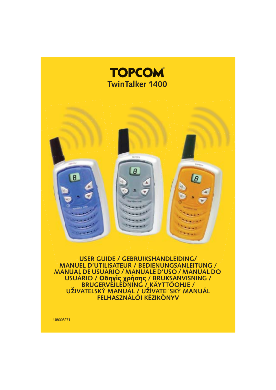 Topcom Twintalker 1400 User Manual | 100 pages