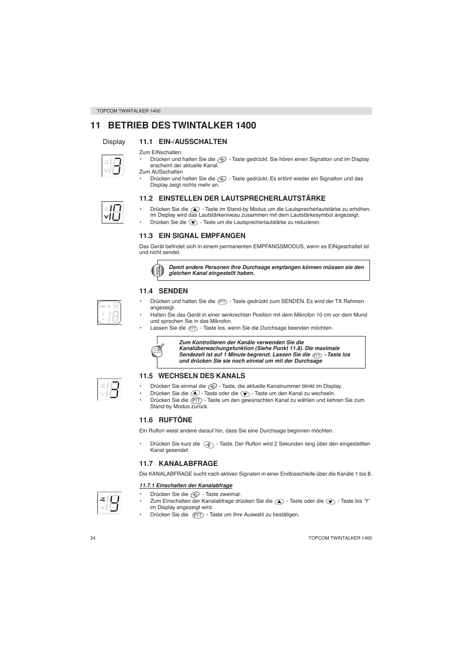 Topcom Twintalker 1400 User Manual | Page 24 / 100