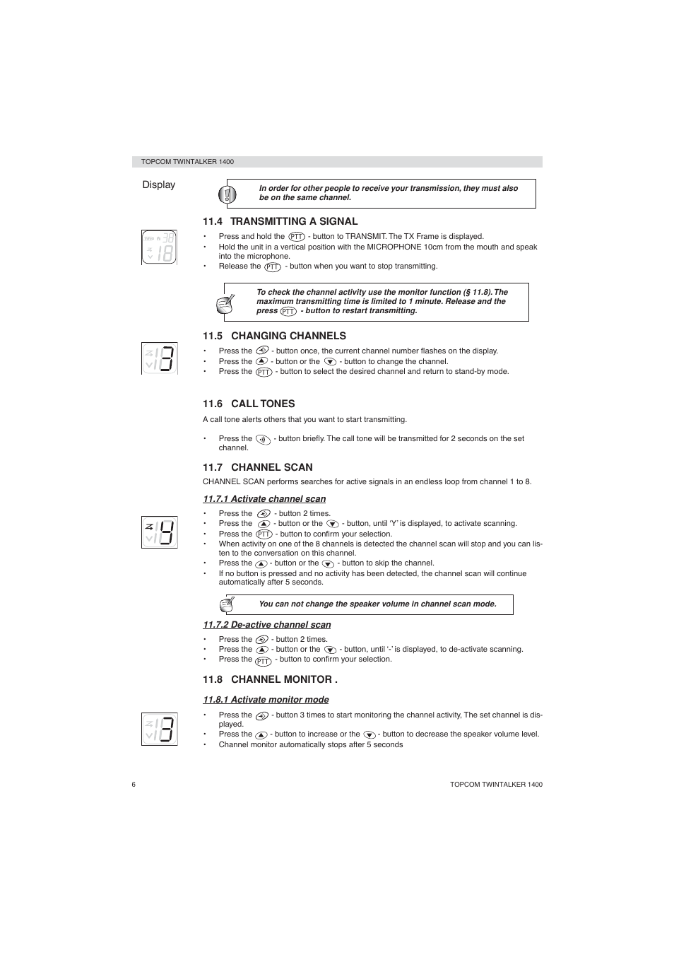 Topcom Twintalker 1400 User Manual | Page 6 / 100