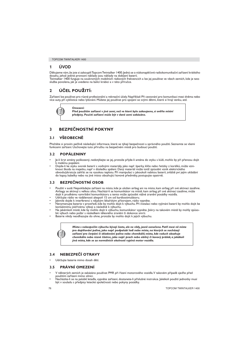 Topcom Twintalker 1400 User Manual | Page 76 / 100