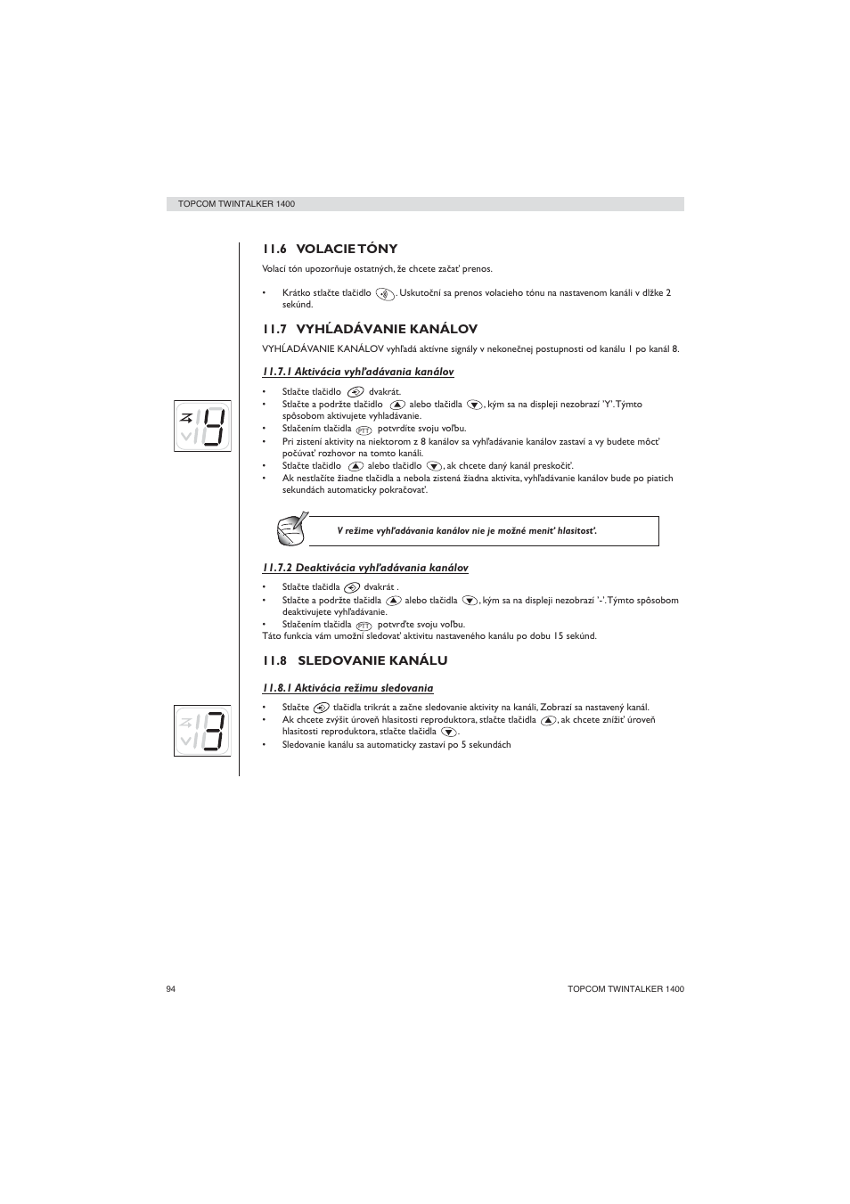 Topcom Twintalker 1400 User Manual | Page 94 / 100