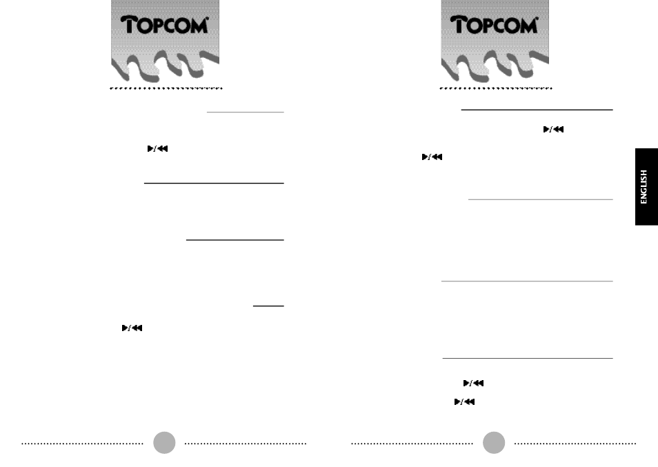 Domo | Topcom D Omo User Manual | Page 7 / 9