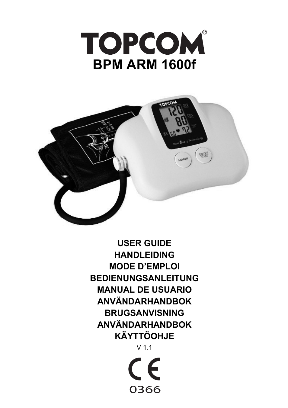 Topcom BPM ARM 1600F User Manual | 96 pages