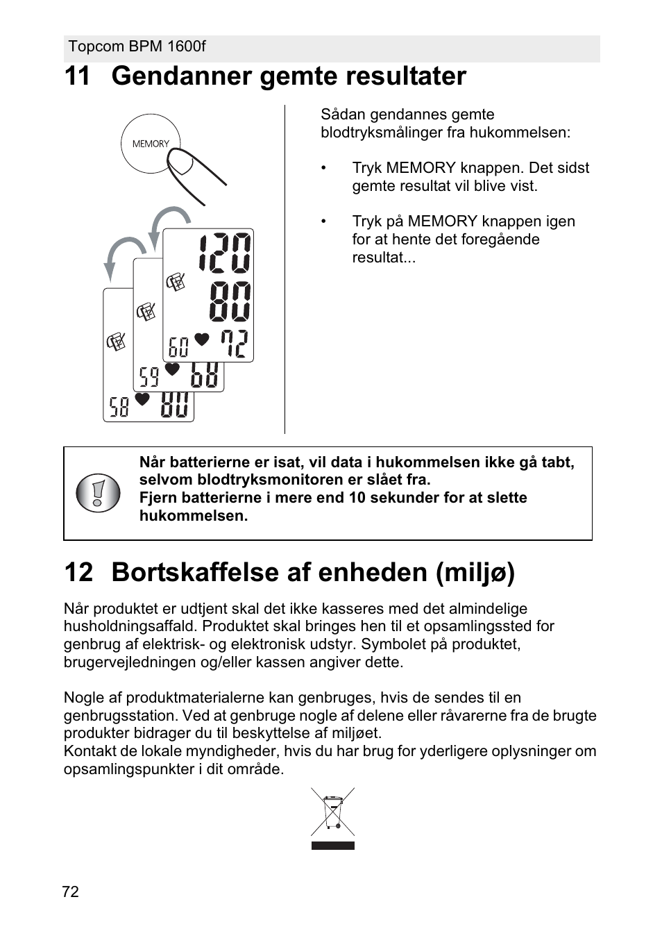 Topcom BPM ARM 1600F User Manual | Page 72 / 96