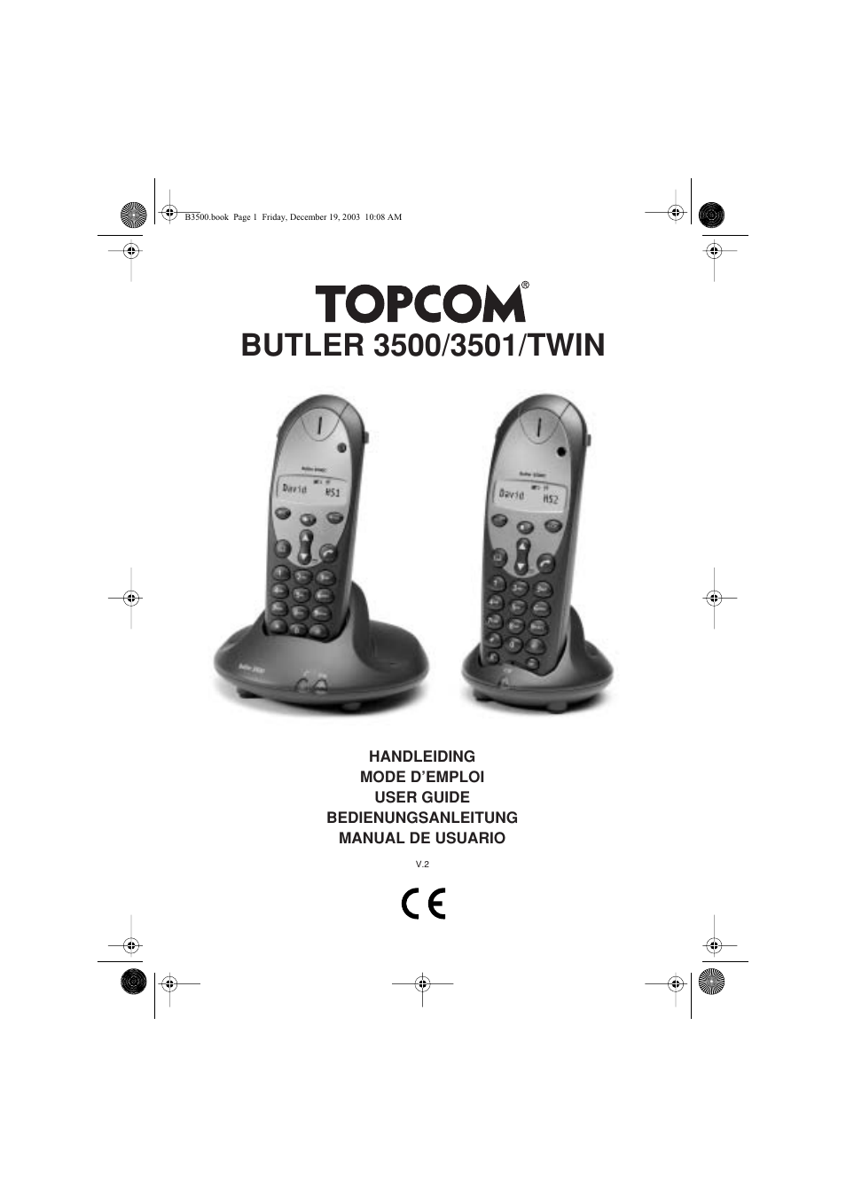 Topcom BUTLER 3500 User Manual | 96 pages