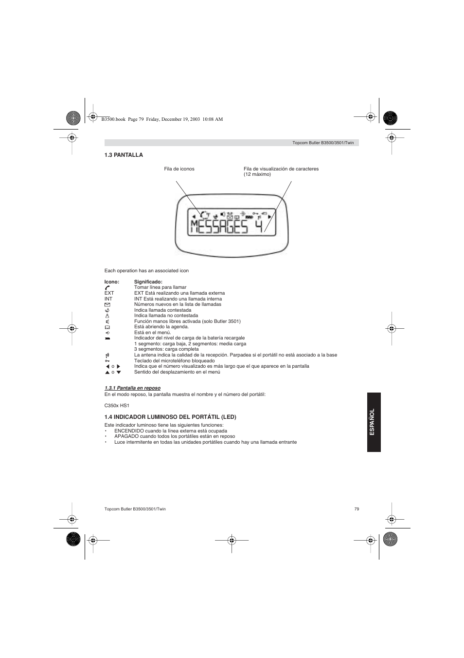 Topcom BUTLER 3500 User Manual | Page 79 / 96
