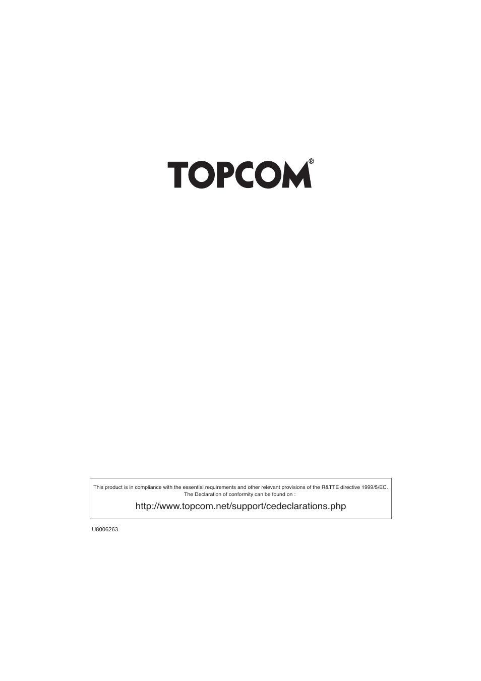 Topcom BUTLER 2820 User Manual | Page 56 / 56