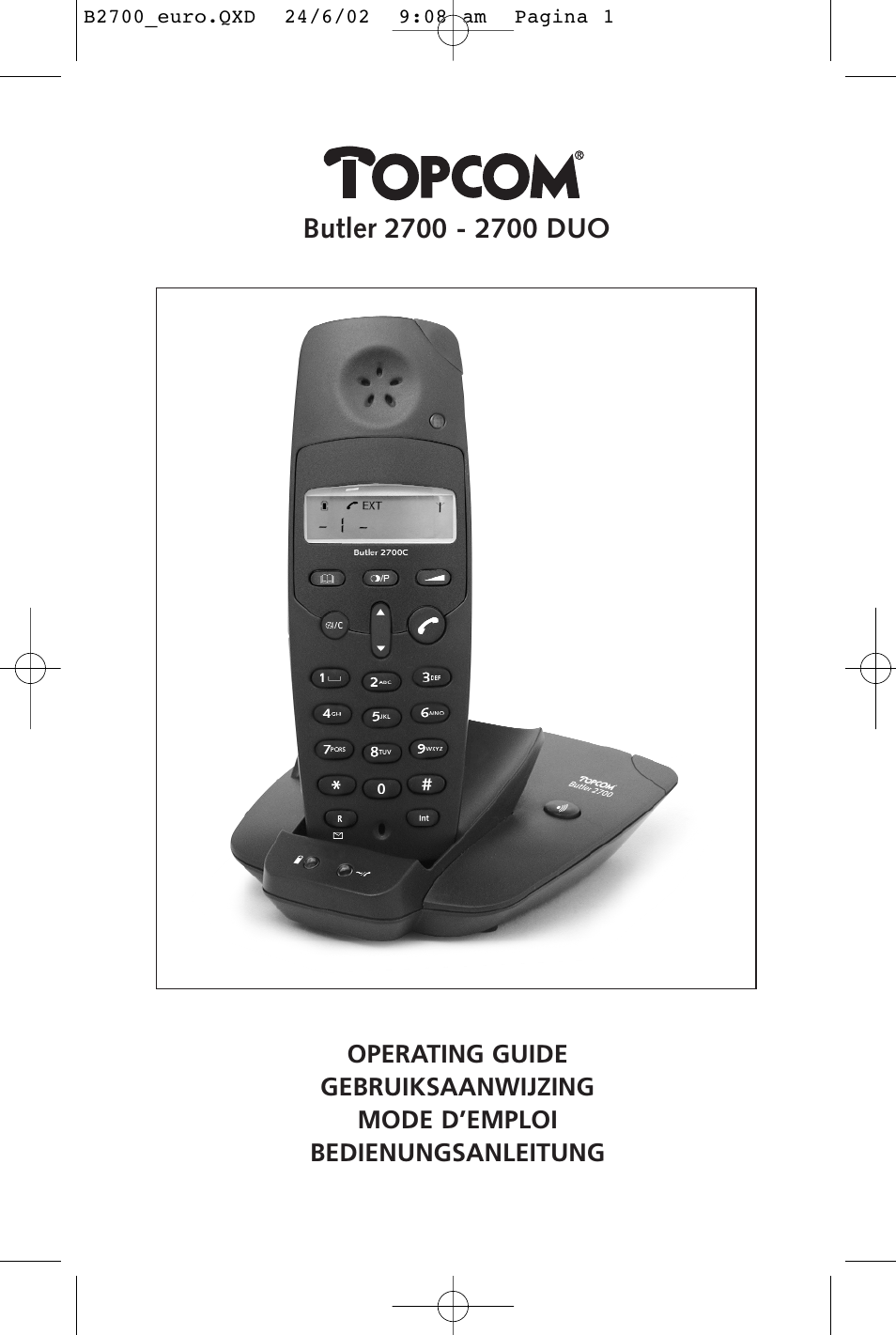 Topcom BUTLER 2700 User Manual | 58 pages