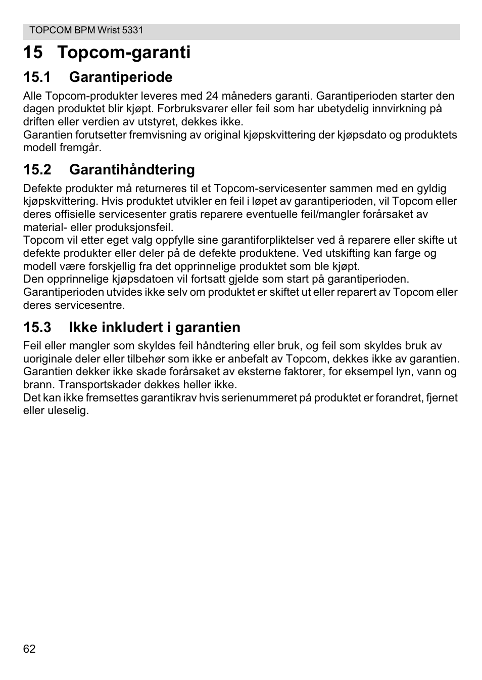 15 topcom-garanti | Topcom CE0197 5331 User Manual | Page 62 / 72