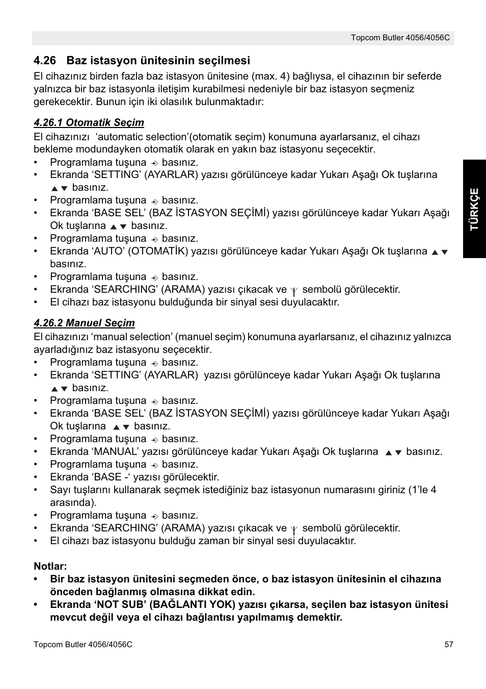 Topcom BUTLER 4056C User Manual | Page 57 / 72