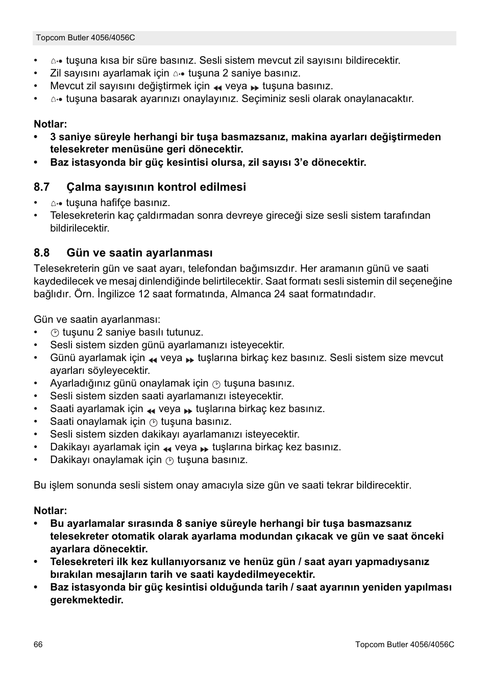 Topcom BUTLER 4056C User Manual | Page 66 / 72