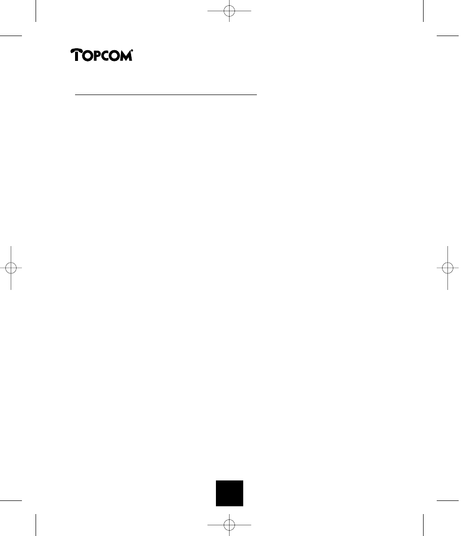 Phonemaster 150 | Topcom PHONEMASTER 150 User Manual | Page 15 / 29