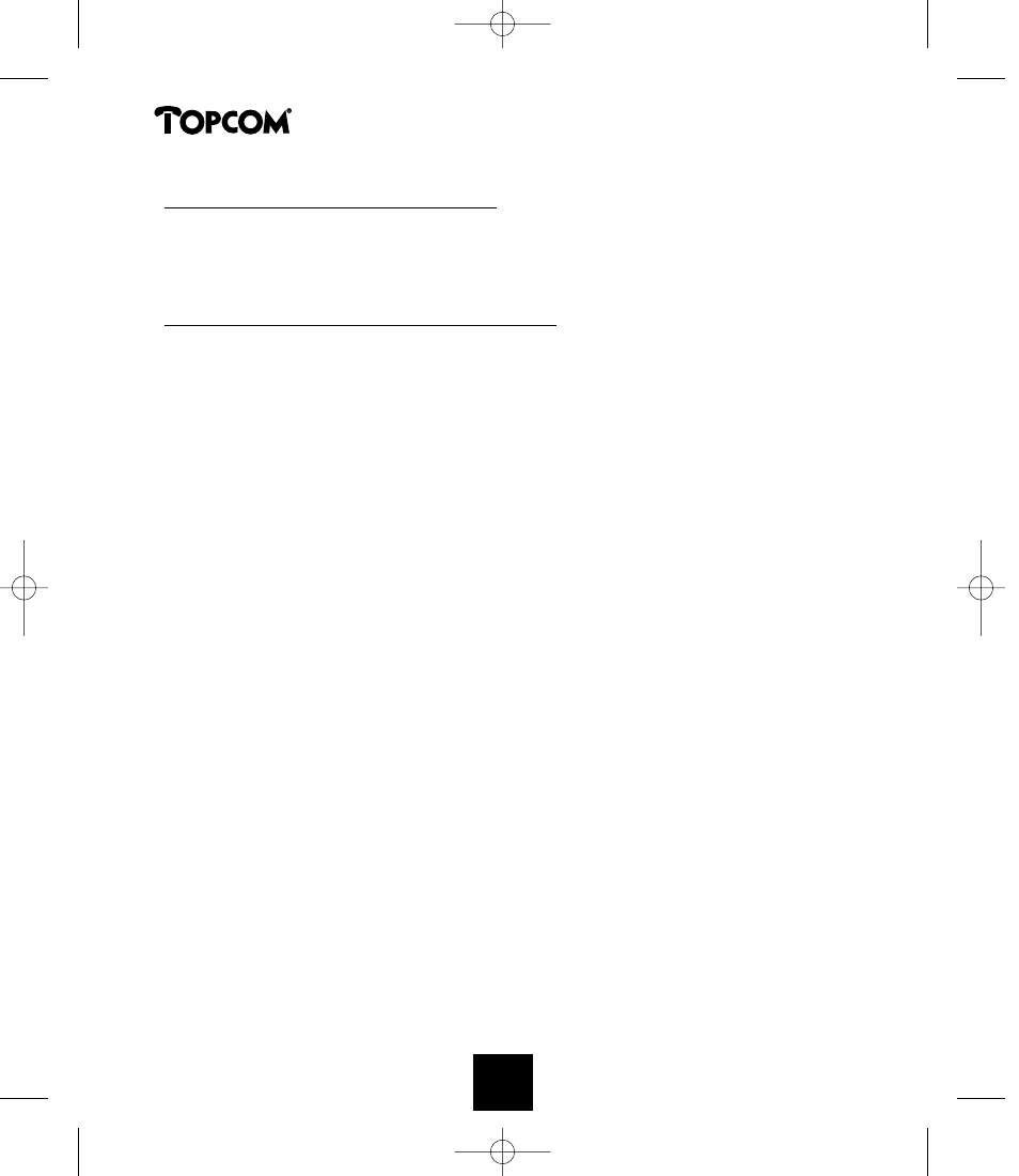 Phonemaster 150 | Topcom PHONEMASTER 150 User Manual | Page 27 / 29