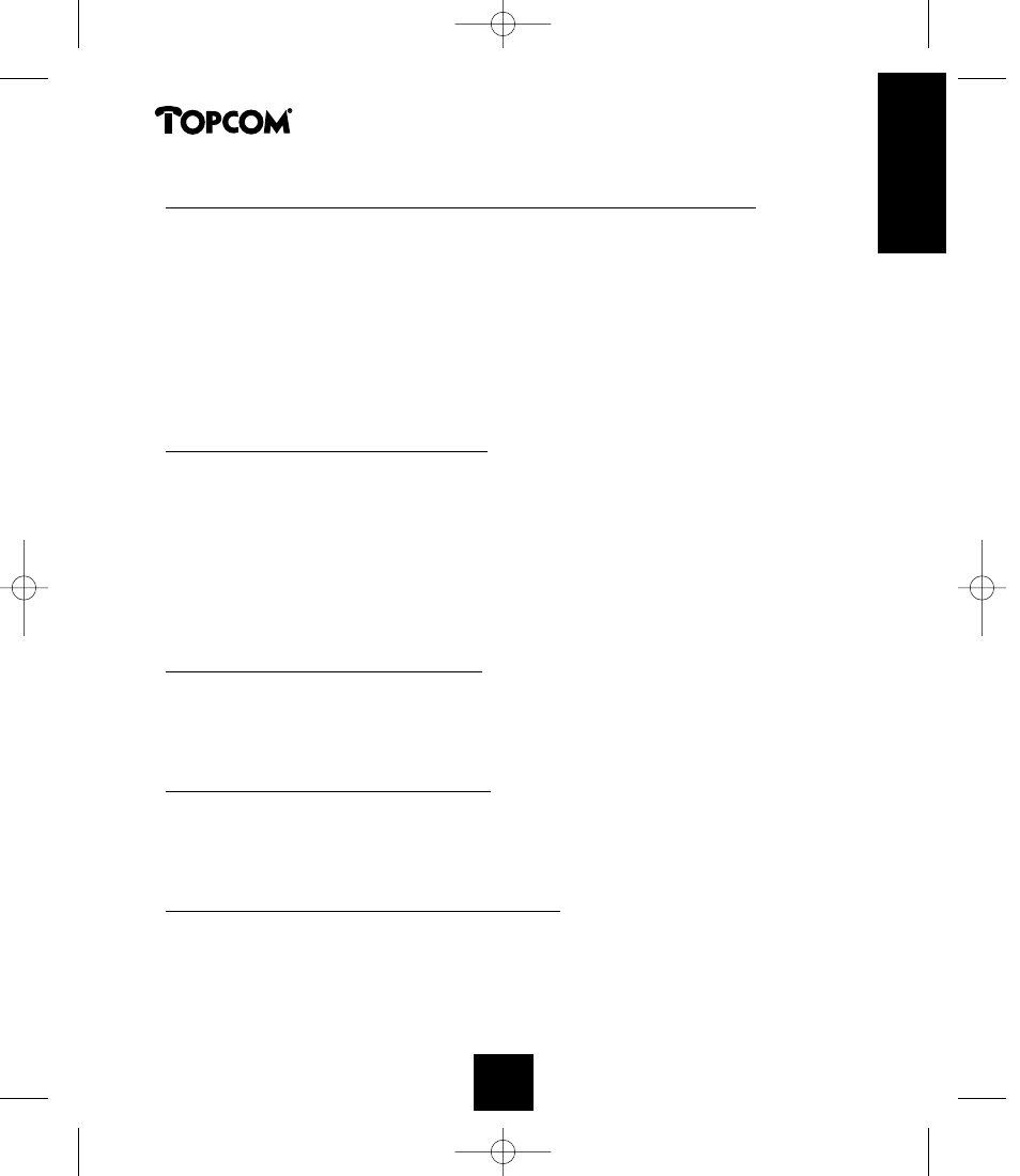 Phonemaster 150 | Topcom PHONEMASTER 150 User Manual | Page 8 / 29