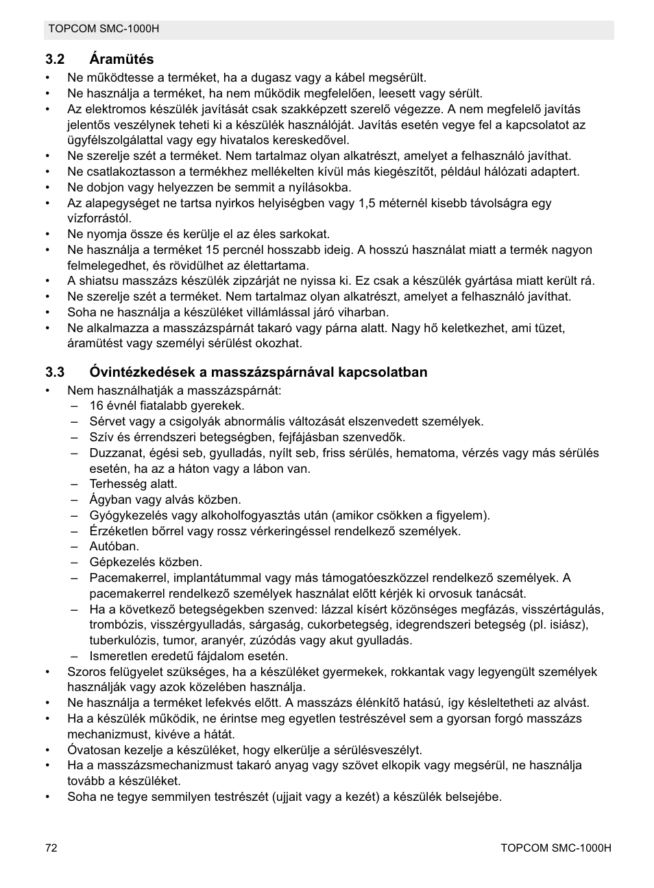 Topcom SMC-1000H User Manual | Page 72 / 92