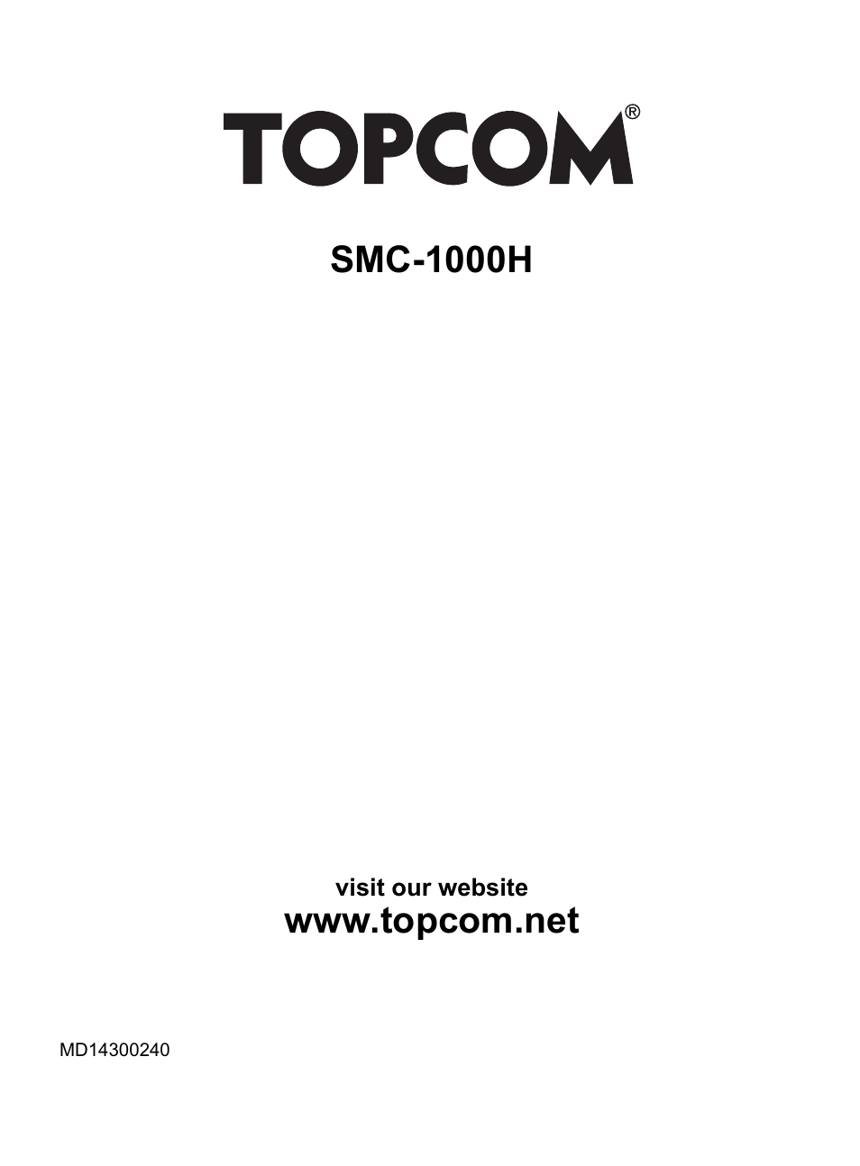 Smc-1000h | Topcom SMC-1000H User Manual | Page 92 / 92