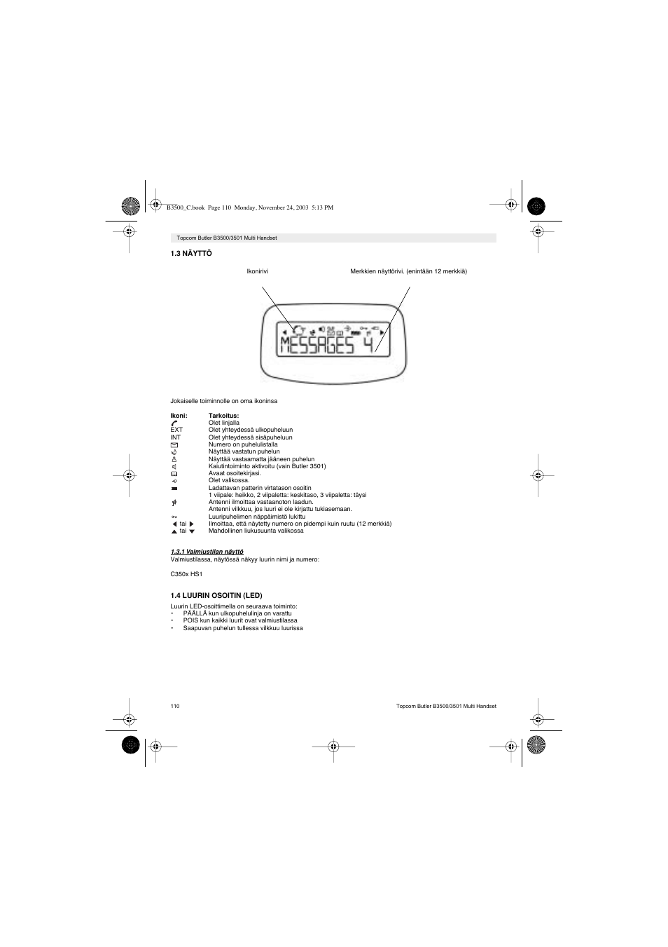 Topcom Butler 3501 User Manual | Page 110 / 120