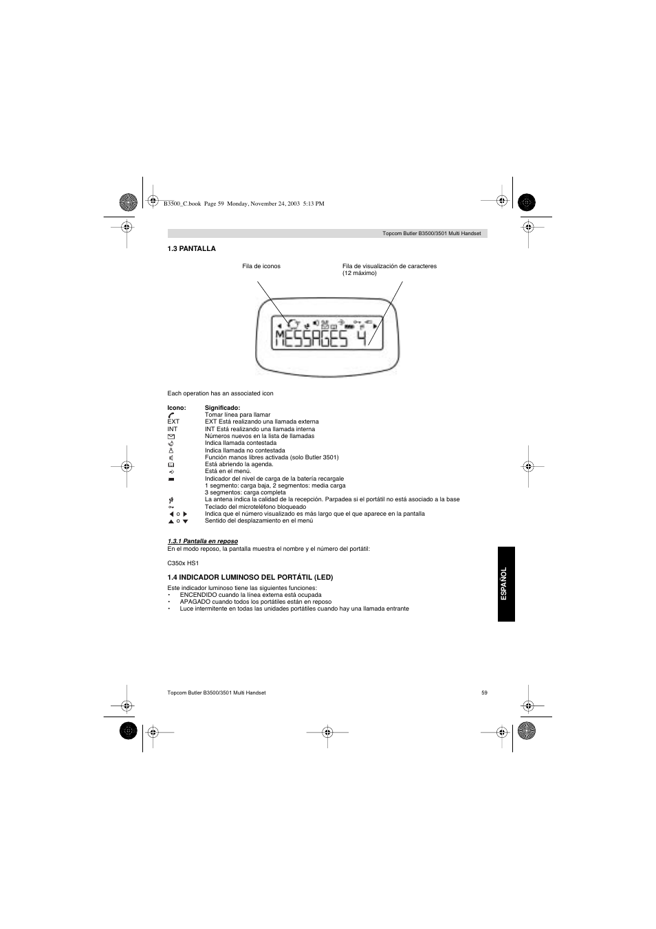 Topcom Butler 3501 User Manual | Page 59 / 120