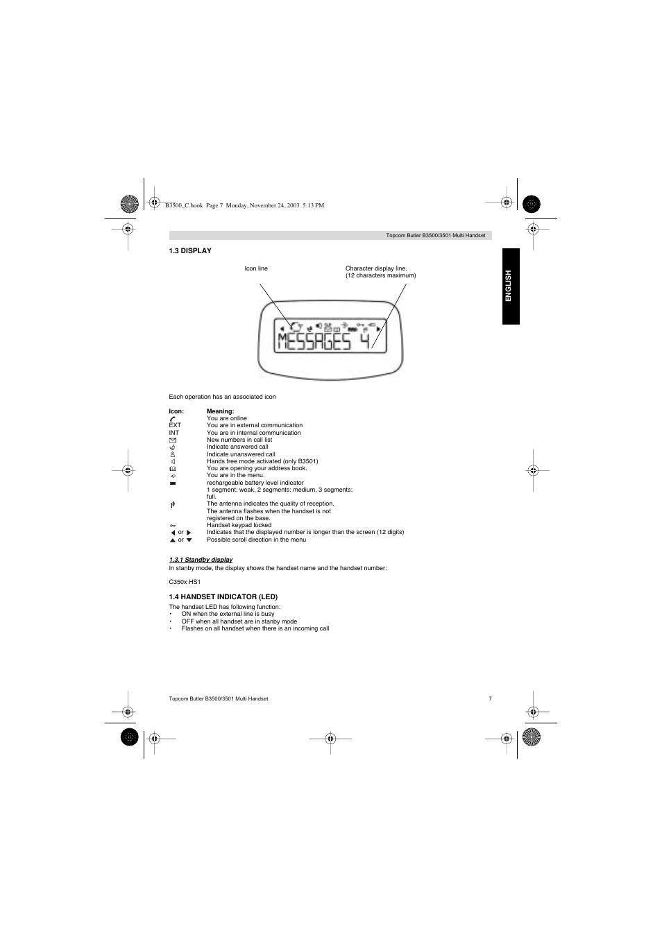 Topcom Butler 3501 User Manual | Page 7 / 120