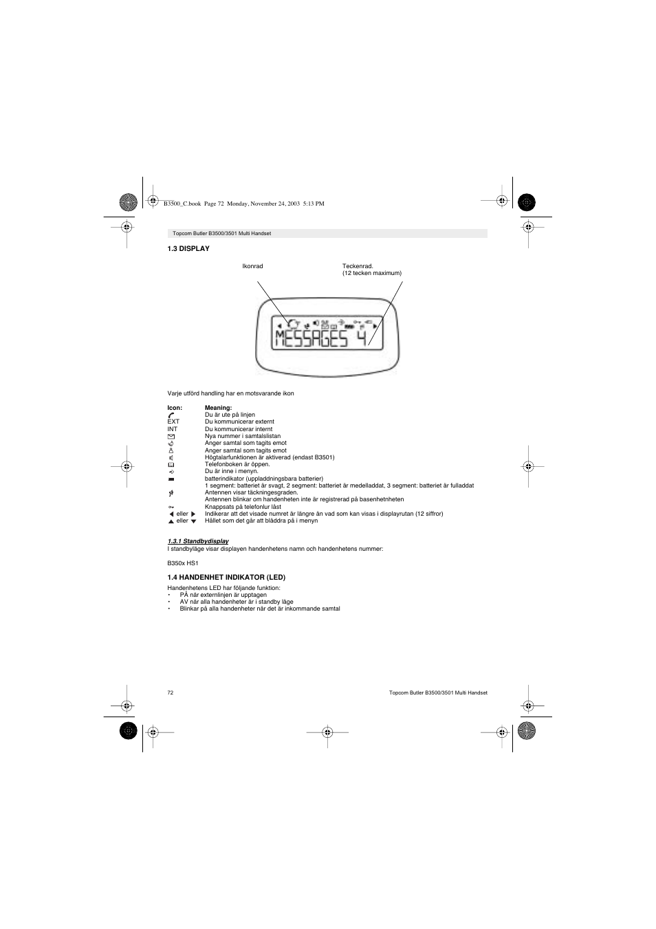 Topcom Butler 3501 User Manual | Page 72 / 120