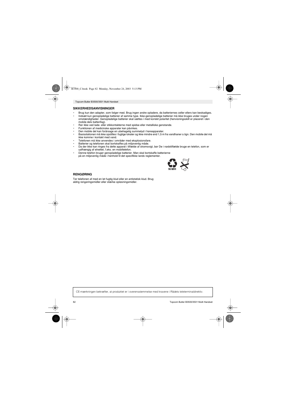 Topcom Butler 3501 User Manual | Page 82 / 120