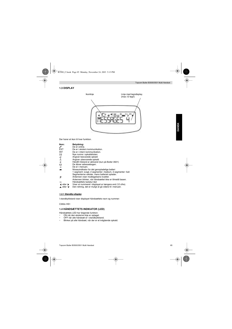 Topcom Butler 3501 User Manual | Page 85 / 120