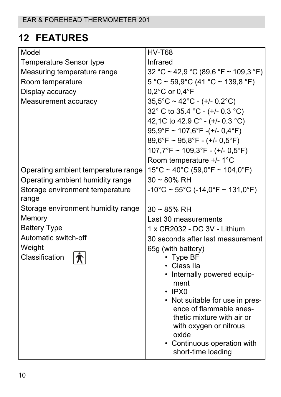 12 features | Topcom CE0123 User Manual | Page 10 / 156